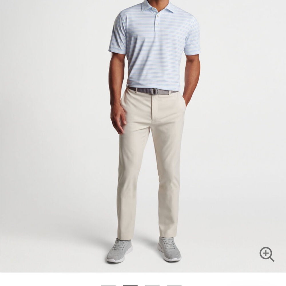 Peter Millar Crown Sport Raleigh Performance Pants Mens 34x32 Khaki $160